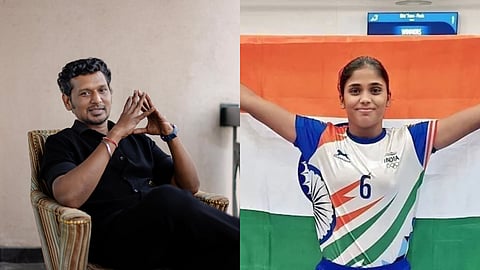 Lokesh Kanagaraj meets kabaddi player Karthika, presents her with Rs 1 lakh cheque