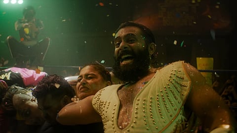 Set against the backdrop of Fort Kochi’s underground wrestling culture, Chatha Pacha: The Ring of Rowdies stars Arjun Ashokan, Roshan Mathew, Ishan Shoukath, Vishak Nair, and Pooja Mohandas