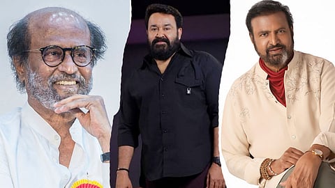 Rajinikanth, Mohanlal and Mohan Babu