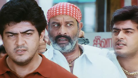 Screengrab from the new trailer of Attagasam featuring Ajith Kumar