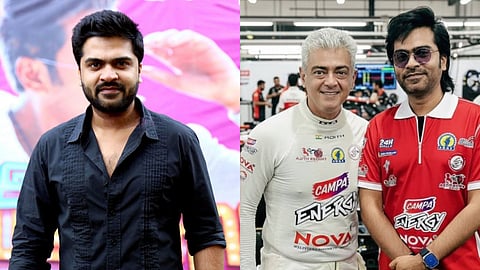 Silambarasan TR meets Ajith Kumar amid latter's race in Malaysia