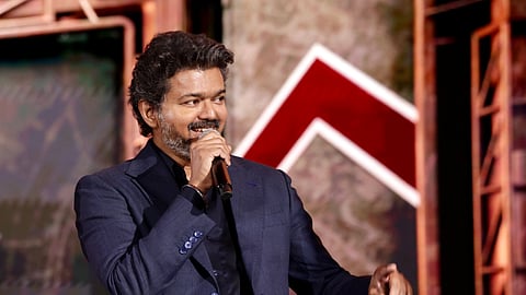 Vijay gets mobbed at Chennai airport after returning from Jana Nayagan audio launch