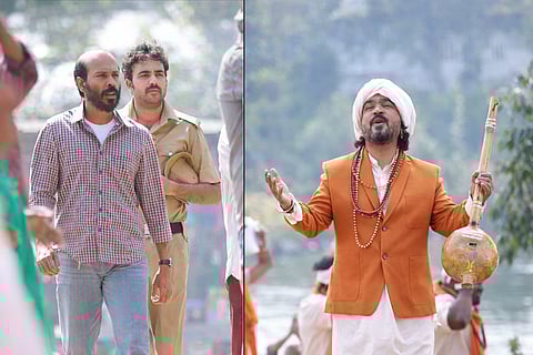 Raj B Shetty; Arjun Janya in Rakkasapuradol song