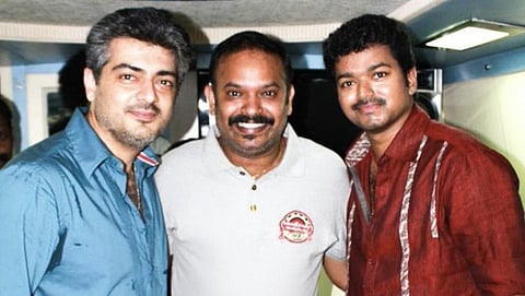 Venkat Prabhu shares nostalgic photo with Ajith and Vijay as Mankatha opens in theatres once again