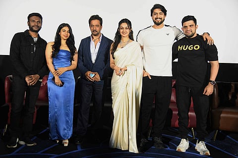 Arjun Sarja with team Seetha Payana