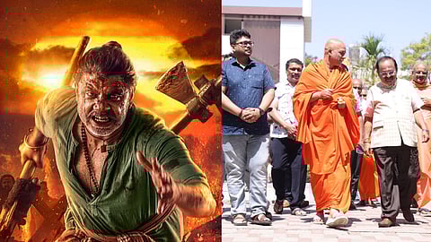 Jagadguru Dr Nirmalanandanatha Swamiji watches Vijay Kumar's Landlord