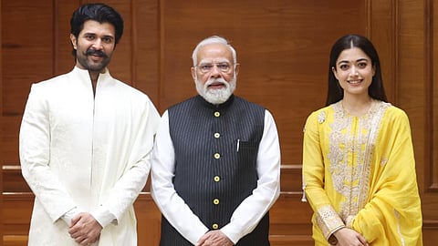 Vijay Deverakonda, Rashmika Mandanna invite PM Modi to their wedding reception