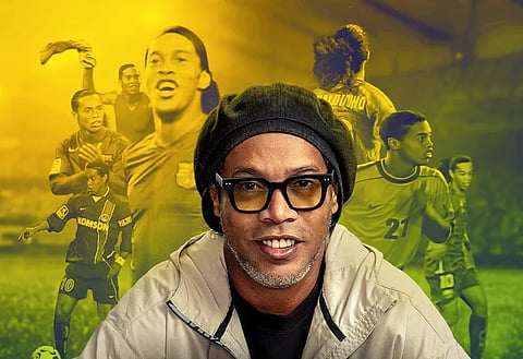 Ronaldinho in the poster of Ronaldinho: The One and Only