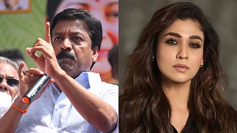 AIADMK MP CV Shanmugam courts controversy over derogatory remarks on Nayanthara