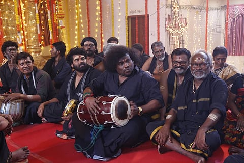 A still from the single from Sannidhanam PO