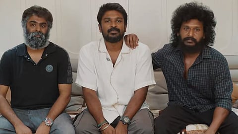 Screengrab of the release date announcement video of 29 featuring Kaarthikeyan S, Rathna Kumar and Lokesh Kanagaraj