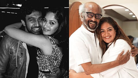 Meghana Raj meets Rajinikanth, fulfils late spouse Chiranjeevi Sarja's dream