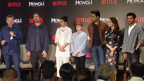 Christian Bale, Andy Serkis in Mumbai for Mowgli premiere