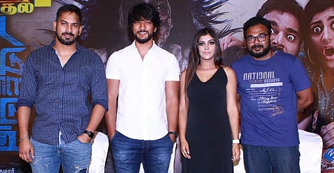 Even my dad is eagerly waiting for Iruttu Araiyil: Gautham Karthik