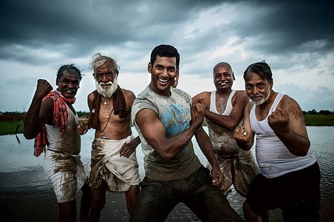 Kasi theatre cancels two shows of Vishal's Irumbu Thirai following protests