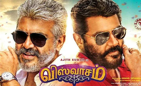 Viswasam first look poster shows Ajith Kumar in two contrasting roles; celebrities react