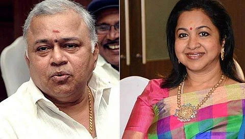 Radha Ravi and Radikaa join hands for Kuruthi Aattam