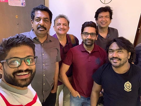 Gaalipata 2 begins with song recording at Arjun Janya's new studio