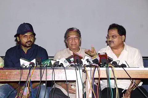 Karthik, Nasser, and Poochi Murugan