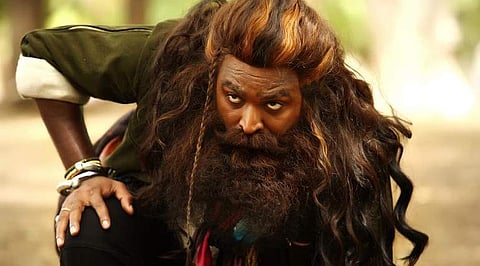 Vijay Sethupathi 's Laabam First Look is loaded with social commentary