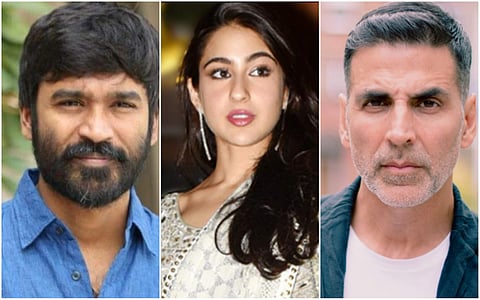 Dhanush, Sara Ali Khan, and Akshay Kumar