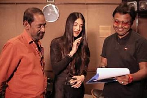 Shruti Haasan sings for Vijay Sethupathi-starrer Laabam