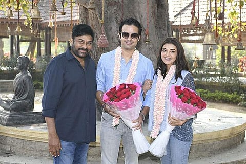Kajal Aggarwal joins the sets of Chiranjeevi's Acharya