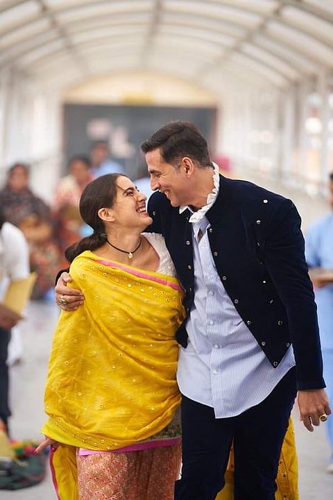 Akshay Kumar joins Sara Ali Khan on the sets of Atrangi Re