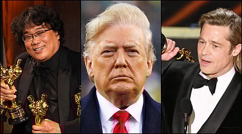 US President Donald Trump takes a dig at Oscar wins for Parasite, Brad Pitt