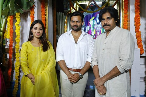 Pawan Kalyan launches Sai Tej's SDT 14 with Deva Katta