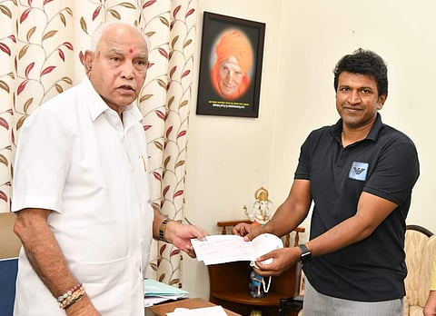 Puneeth Rajkumar donates 50 lakh towards fight against COVID-19