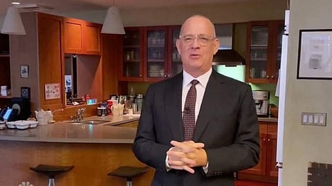 Tom Hanks hosts show at home after COVID-19 diagnosis in March