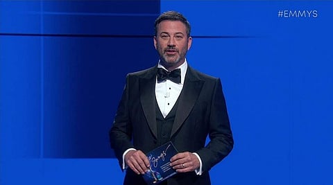 Jimmy Kimmel's fun and lively opening monologue hailed the role of television in the time of pandemic