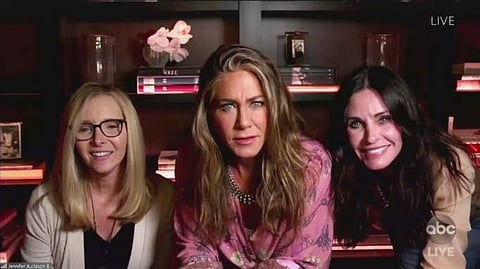Jennifer Aniston, Lisa Kudrow, Courteney Cox reunite for Friends reunion at Emmys 2020