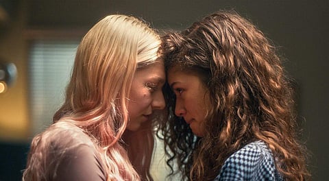 Hunter Schafer and Zendaya from Euphoria