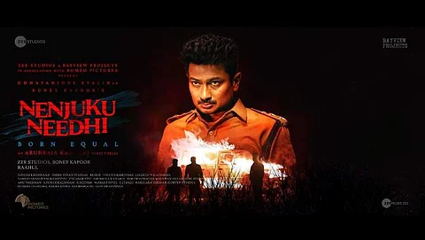 Udhayanidhi Stalin's Article 15 remake titled Nenjuku Needhi, motion poster out