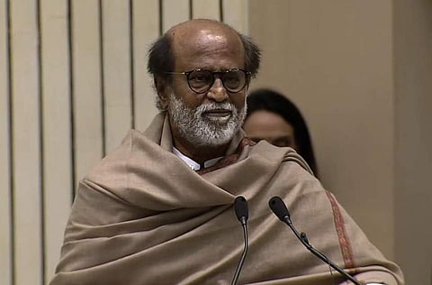 Rajinikanth clicked during his speech