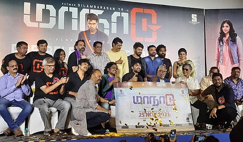 An emotional Silambarasan TR, a confident Venkat Prabhu set the stage for Maanaadu