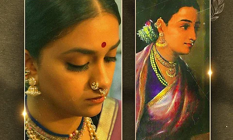 Keerthy Suresh looks in Marakkar: Arabikandalinte Simham is inspired by Raja Ravi Varma paintings