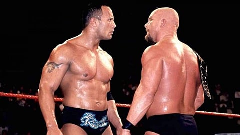 The Rock and Stone Cold Steve Austin