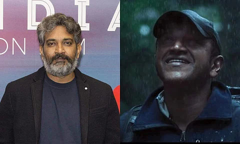 SS Rajamouli, Puneeth Rajkumar in Gandhana Gudi