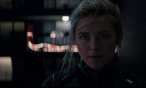 A still of Florence Pugh in Disney Plus show Hawkeye