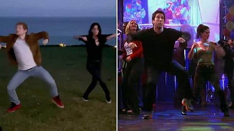 Courtney Cox, Ed Sheeran recreate Ross and Monica's dance routine from Friends