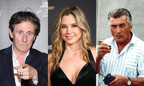 Gabriel Byrne, Mira Sorvino, and Ferruccio Lamborghini
