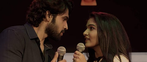 A still of Prabhu Mundkur and Divya Uruduga
