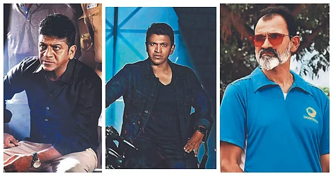 Brothers Shivarajkumar and Raghavendra Rajkumar play cameos in Puneeth Rajkumar's James