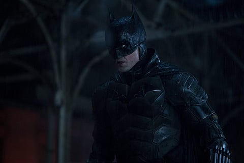 A still of Robert Pattinson as The Batman