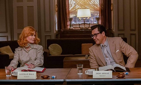 A still of Nicole Kidman and Javier Bardem in Being the Ricardos