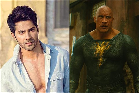 Varun Dhawan tweets his excitement to see Dwayne Johnson in Black Adam, The Rock replies