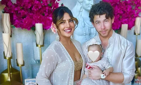 Priyanka Chopra, Nick Jonas an their baby Malti Marie